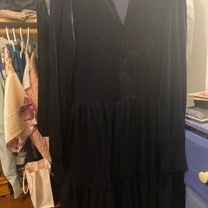 1. State Midnight Blue Long Sleeve Dress